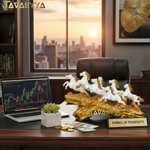 Tavasyya_Seven_Running_Horse_Statue_|_White_Horses_on_Sparkling_Golden_Wave_Base_|_Vastu_&_Feng_Shui_Seven_Horse_Showpiece_for_Wealth,_Success_&_Positive_Energy