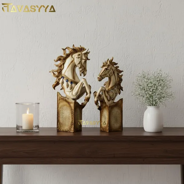 Tavasyya_Ashwini_Kumar_Horses_Statue_Set_of_2_|_Vastu_&_Feng_Shui_Showpiece,_Symbol_of_Strength_&_Success_|_Running_Horse_Showpiece_for_Office_&_Home_Decor_|_Good_Luck_Horse_Figurines_|_Gift_Item
