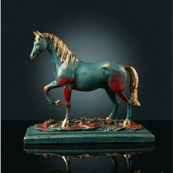 Tavasyya_Vastu_Walking_Horse_Statue_for_Home_Decor_|_Metallic_Green_&_Rustic_Red_with_Golden_Leafing_|_Feng_Shui_Horse_for_Success,_Wealth_&_Career_Growth_|_Office_Desk_&_Living_Room_Showpiece_(8.5")