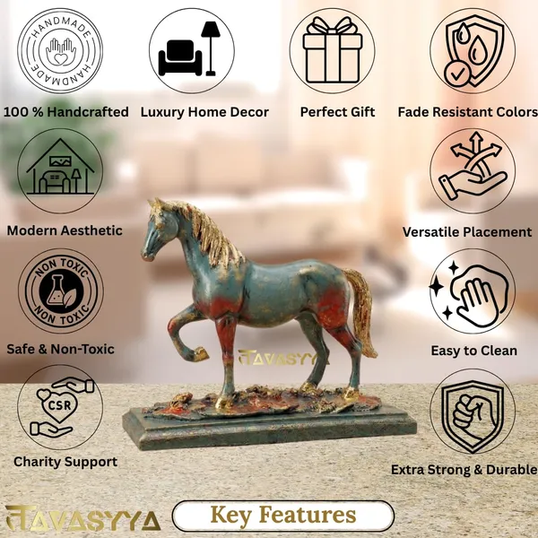 Tavasyya_Vastu_Walking_Horse_Statue_for_Home_Decor_|_Metallic_Green_&_Rustic_Red_with_Golden_Leafing_|_Feng_Shui_Horse_for_Success,_Wealth_&_Career_Growth_|_Office_Desk_&_Living_Room_Showpiece_(8.5")