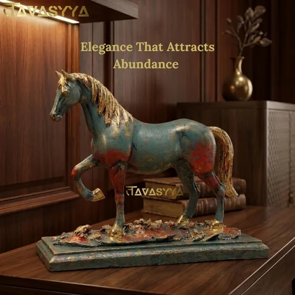 Tavasyya_Vastu_Walking_Horse_Statue_for_Home_Decor_|_Metallic_Green_&_Rustic_Red_with_Golden_Leafing_|_Feng_Shui_Horse_for_Success,_Wealth_&_Career_Growth_|_Office_Desk_&_Living_Room_Showpiece_(8.5")