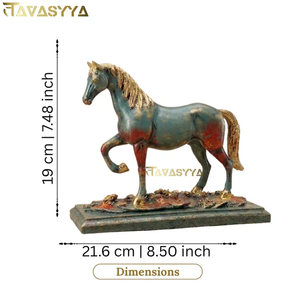 Tavasyya_Vastu_Walking_Horse_Statue_for_Home_Decor_|_Metallic_Green_&_Rustic_Red_with_Golden_Leafing_|_Feng_Shui_Horse_for_Success,_Wealth_&_Career_Growth_|_Office_Desk_&_Living_Room_Showpiece_(8.5")