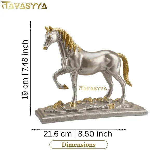 Tavasyya_Walking_Horse_Statue_for_Business_&_Home_Decor_|_Feng_Shui_Horse_Figurine_In_Liquid_Silver_Finish_With_Rich_Golden_Leaf_Detailing_|_Vastu_Success_&_Wealth_Symbol_for_Office_Desk_&_Living_Room