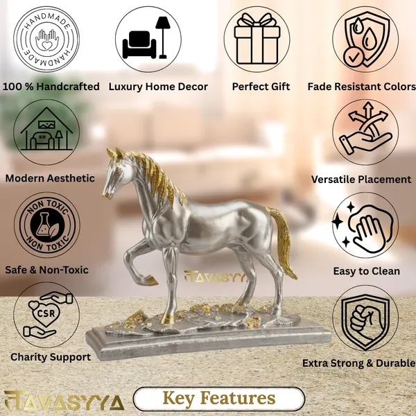 Tavasyya_Walking_Horse_Statue_for_Business_&_Home_Decor_|_Feng_Shui_Horse_Figurine_In_Liquid_Silver_Finish_With_Rich_Golden_Leaf_Detailing_|_Vastu_Success_&_Wealth_Symbol_for_Office_Desk_&_Living_Room
