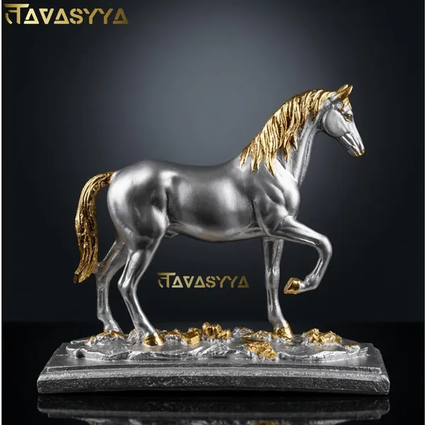Tavasyya_Walking_Horse_Statue_for_Business_&_Home_Decor_|_Feng_Shui_Horse_Figurine_In_Liquid_Silver_Finish_With_Rich_Golden_Leaf_Detailing_|_Vastu_Success_&_Wealth_Symbol_for_Office_Desk_&_Living_Room