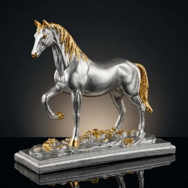 Tavasyya_Walking_Horse_Statue_for_Business_&_Home_Decor_|_Feng_Shui_Horse_Figurine_In_Liquid_Silver_Finish_With_Rich_Golden_Leaf_Detailing_|_Vastu_Success_&_Wealth_Symbol_for_Office_Desk_&_Living_Room