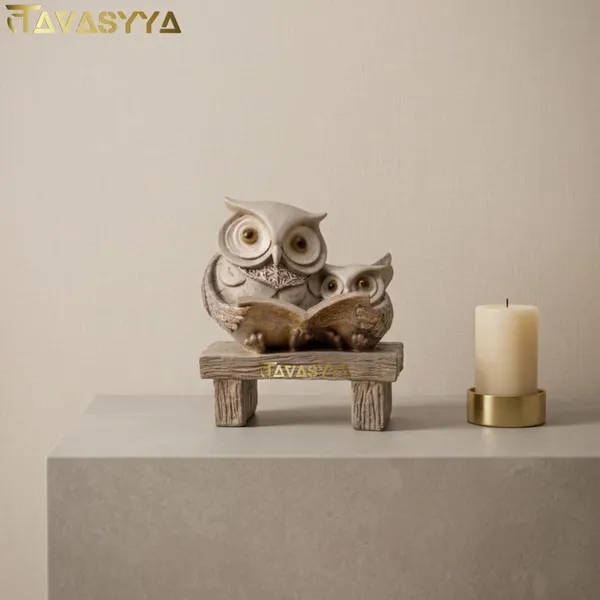 Tavasyya_Cute_Book_Owl_with_Baby_Statue_5.51_Inch_�_Reading_Owl_Figurine_for_Students,_Book_Lovers,_Teachers_&_Decor_Enthusiasts_|_Vastu_&_Feng_Shui_Ullu_Sculpture_for_Wisdom_&_Good_Luck_Gifting
