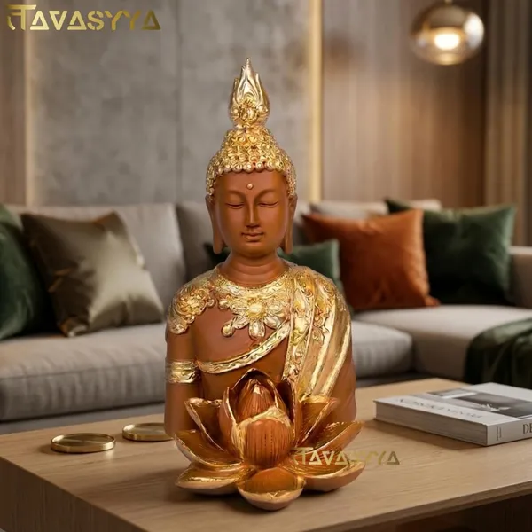 Tavasyya_Handicraft_Meditating_Lotus_Buddha_Statue_8.26_Inch,_Feng_Shui_Gautam_Buddha_Idol_Showpiece_for_Peace_&_Positivity_|_Golden_Kamal_Buddha_Figurine_for_Home_Decor,_Office_&_Meditation_Room
