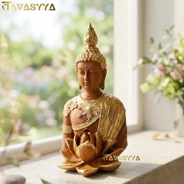 Tavasyya_Handicraft_Meditating_Lotus_Buddha_Statue_8.26_Inch,_Feng_Shui_Gautam_Buddha_Idol_Showpiece_for_Peace_&_Positivity_|_Golden_Kamal_Buddha_Figurine_for_Home_Decor,_Office_&_Meditation_Room