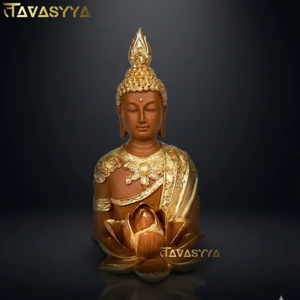 Tavasyya_Handicraft_Meditating_Lotus_Buddha_Statue_8.26_Inch,_Feng_Shui_Gautam_Buddha_Idol_Showpiece_for_Peace_&_Positivity_|_Golden_Kamal_Buddha_Figurine_for_Home_Decor,_Office_&_Meditation_Room