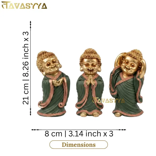 Tavasyya_Handcrafted_Baby_Buddha_Statue_Set_of_3_�_Feng_Shui_Smiling_Monk_Figurines_for_Peace,_Happiness_&_Positivity_|_Home_Decor_Showpiece_for_Living_Room,_Office_Table_&_Shelf_(8.26_Inches)