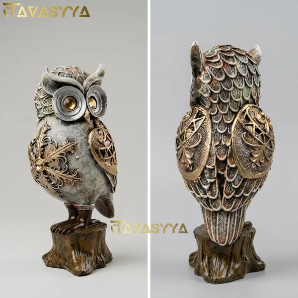 Tavasyya_Premium_Owl_Statue,_Maa_Lakshmi_Vahan_Owl_Figurine_for_Wealth_&_Protection_|_Vastu_&_Feng_Shui_Money_Attraction_Owl_for_Home_Decor,_Office_Desk_&_Good_Luck_Gift_(8.66_Inches).