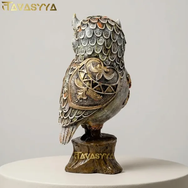 Tavasyya_Premium_Owl_Statue,_Maa_Lakshmi_Vahan_Owl_Figurine_for_Wealth_&_Protection_|_Vastu_&_Feng_Shui_Money_Attraction_Owl_for_Home_Decor,_Office_Desk_&_Good_Luck_Gift_(8.66_Inches).