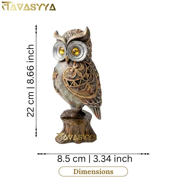 Tavasyya_Premium_Owl_Statue,_Maa_Lakshmi_Vahan_Owl_Figurine_for_Wealth_&_Protection_|_Vastu_&_Feng_Shui_Money_Attraction_Owl_for_Home_Decor,_Office_Desk_&_Good_Luck_Gift_(8.66_Inches).