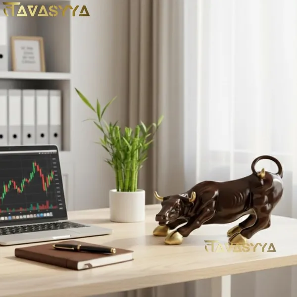 Tavasyya_Charging_Bull_Showpiece_for_Home_&_Office,_Stock_Market_Bull,_Vastu_&_Feng_Shui_Wealth_Attracting_Figurine,_Corporate_Gift_for_Traders,_Investors_&_Entrepreneurs,_Decorative_Animal_Sculpture