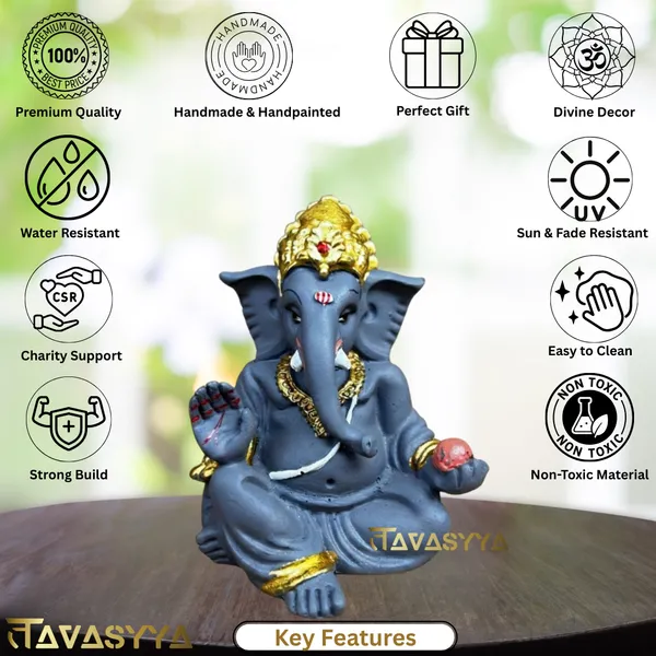 Tavasyya_Ganpati_Bappa_Idol_|_Siddhivinayak_Sculpture_|_Lord_Ganesha_Murti_|_Vinayak_Ganesh_Statue_for_Home_Temple,_Office_Temple,_Work_Desk,_Study_Table_&_Spiritual_Decor_(4_Inch)