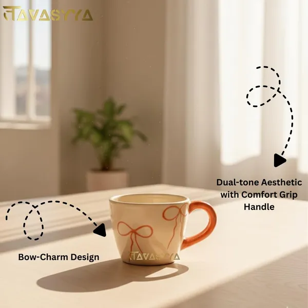 Tavasyya_Set_of_2_Cup,_Handmade_Ceramic_Coffee_Mug_with_Embossed_Bow_Design_�_Cute_Tea_Cup_with_Ergonomic_Handle_|_Perfect_for_Gifting_|_Hot_&_Cold_Beverages_|_Microwave_&_Dishwasher_Safe_|_250_ML