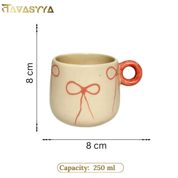 Light_Beige_Handmade_Ceramic_Coffee_&_Tea_Cup_With_Bow_Design_Coffee_Mug_With_Round_Handle
