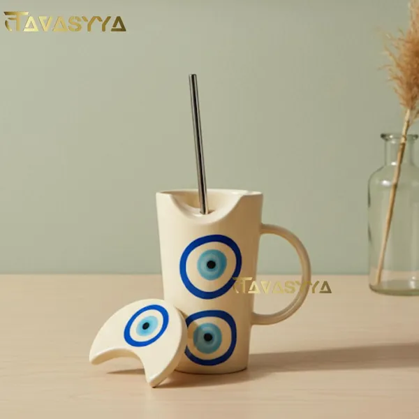 Beige_&_Blue_Evil_Eye_Handmade_Ceramic_Mug_Tumbler_With_Lid_&_Straw_Cream_With_Blue_Evil_Eye_Design_Tumbler_Cup_For_Hot_&_Cold_Beverages_Coffee_Tea_Milk