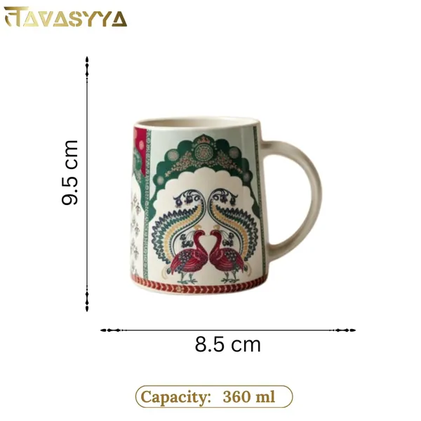 Multicolor_Peacock_Handmade_Ceramic_Coffee_Mug