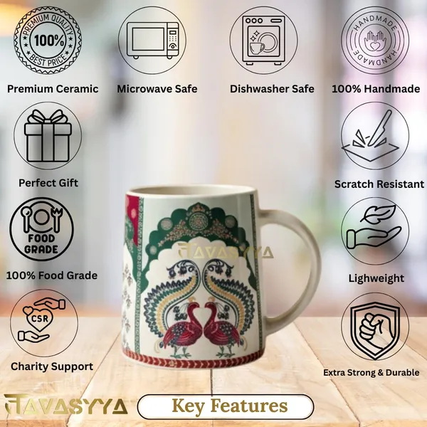 Multicolor_Peacock_Handmade_Ceramic_Coffee_Mug