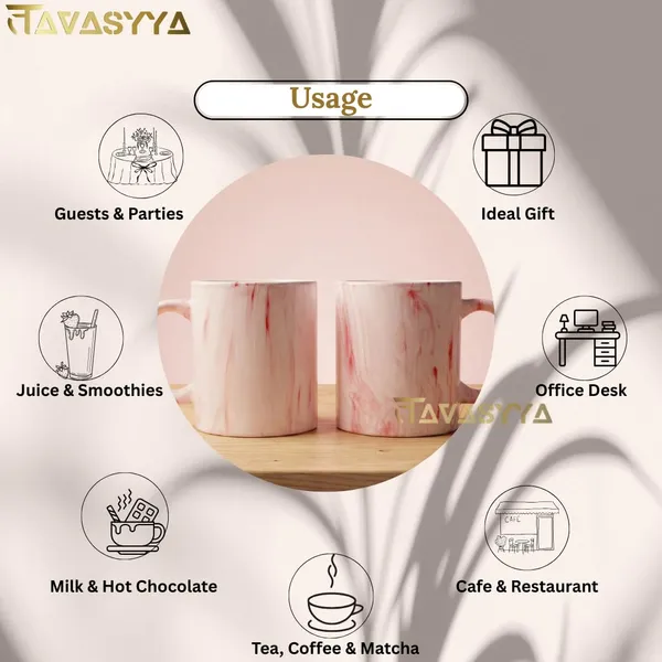 Tavasyya_Set_of_2_Handmade_Ceramic_Mug_350_ml_|_Pink_Marble_Finish_Tea_&_Coffee_Mug_|_Hand-Painted_Stoneware_Cup_for_Milk,_Latte,_Hot_Beverages_|_Large_Daily_Use_Milk_Mug_for_Home,_Office,_Gifting