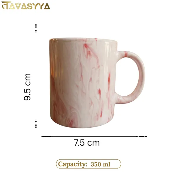 Tavasyya_Set_of_2_Handmade_Ceramic_Mug_350_ml_|_Pink_Marble_Finish_Tea_&_Coffee_Mug_|_Hand-Painted_Stoneware_Cup_for_Milk,_Latte,_Hot_Beverages_|_Large_Daily_Use_Milk_Mug_for_Home,_Office,_Gifting