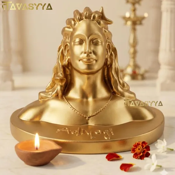 Tavasyya_Adiyogi_Shiva_Idol_Statue_�_Yogeshwar_Mahadev_Bust_in_Premium_Golden_Finish_|_Shiv_Murti_for_Home_Temple,_Meditation_Room_&_Office_Decor_|_Spiritual_Gift_Showpiece_(4.72_Inch)