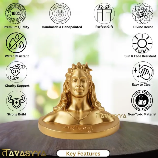 Tavasyya_Adiyogi_Shiva_Idol_Statue_�_Yogeshwar_Mahadev_Bust_in_Premium_Golden_Finish_|_Shiv_Murti_for_Home_Temple,_Meditation_Room_&_Office_Decor_|_Spiritual_Gift_Showpiece_(4.72_Inch)