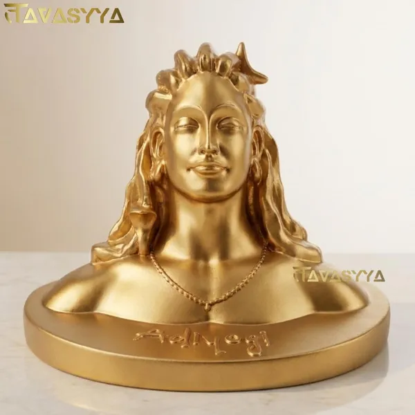 Tavasyya_Adiyogi_Shiva_Idol_Statue_�_Yogeshwar_Mahadev_Bust_in_Premium_Golden_Finish_|_Shiv_Murti_for_Home_Temple,_Meditation_Room_&_Office_Decor_|_Spiritual_Gift_Showpiece_(4.72_Inch)