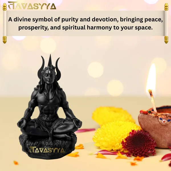 Tavasyya_Original_Adiyogi_Shiva_Idol_in_Meditation_Pose_�_Yogeshwar_Mahadev_Dhyan_Murti_|_Matte_Black_Finish_Shiv_Statue_for_Home_Temple,_Meditation_&_Office_Desk_Decor_(4_Inch)