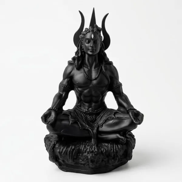 Tavasyya_Original_Adiyogi_Shiva_Idol_in_Meditation_Pose_�_Yogeshwar_Mahadev_Dhyan_Murti_|_Matte_Black_Finish_Shiv_Statue_for_Home_Temple,_Meditation_&_Office_Desk_Decor_(4_Inch)