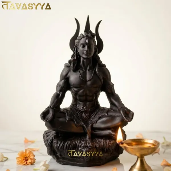 Tavasyya_Original_Adiyogi_Shiva_Idol_in_Meditation_Pose_�_Yogeshwar_Mahadev_Dhyan_Murti_|_Matte_Black_Finish_Shiv_Statue_for_Home_Temple,_Meditation_&_Office_Desk_Decor_(4_Inch)