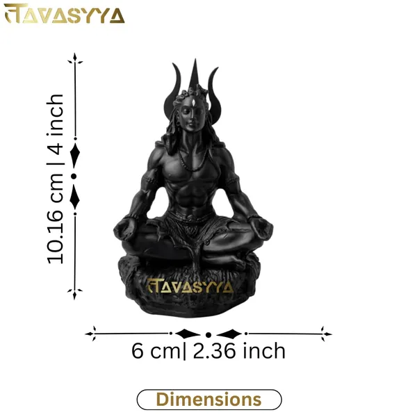 Tavasyya_Original_Adiyogi_Shiva_Idol_in_Meditation_Pose_�_Yogeshwar_Mahadev_Dhyan_Murti_|_Matte_Black_Finish_Shiv_Statue_for_Home_Temple,_Meditation_&_Office_Desk_Decor_(4_Inch)