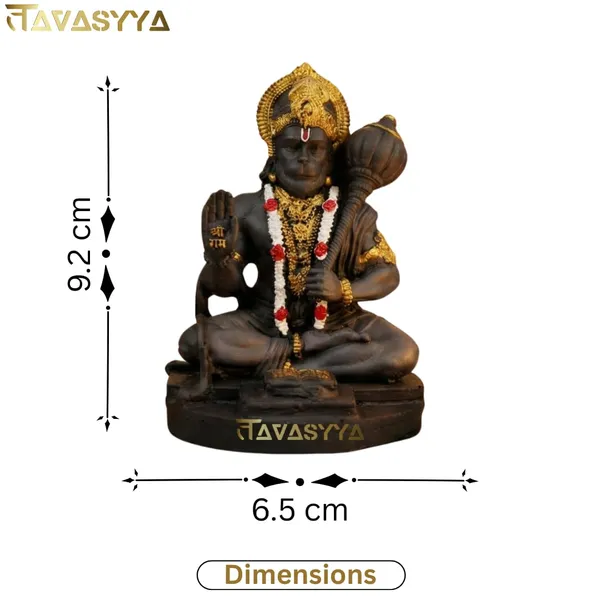 Tavasyya_Rare_Matte_Black_&_Golden_Premium_Hanuman_Ji_Idol,_Bajrang_Bali_Murti_for_Home_Temple,_Car_Dashboard,_Office_Desk_&_Pooja_Room,_BalaJi_Figurine,_Vastu_&_Evil_Eye_Protection,_Spiritual_Gifting