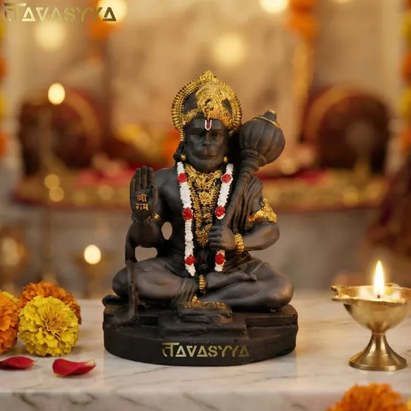 Tavasyya_Rare_Matte_Black_&_Golden_Premium_Hanuman_Ji_Idol,_Bajrang_Bali_Murti_for_Home_Temple,_Car_Dashboard,_Office_Desk_&_Pooja_Room,_BalaJi_Figurine,_Vastu_&_Evil_Eye_Protection,_Spiritual_Gifting