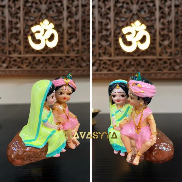 Neon_Green_&_Pink_Bal_Radha_Krishna_Idol_For_Home_Decor_&_Puja