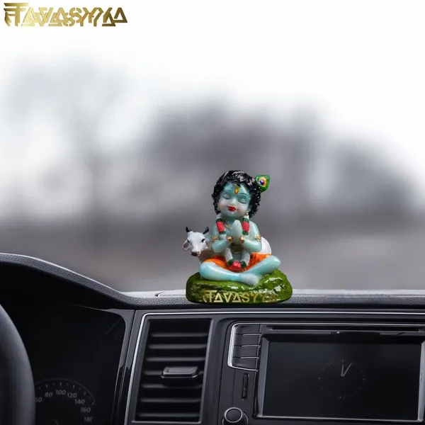 Tavasyya_Bal_Krishna_Idol_with_Gau_MATA_|_Yashoda_Nandan_Gopala_Bal_Swaroop_Murti_in_Glossy_Finish_|_Laddu_Gopal_Statue_for_Home_Temple,_Office_Temple,_Car_Dashboard,_Kids_Room_&_Spiritual_Gifting