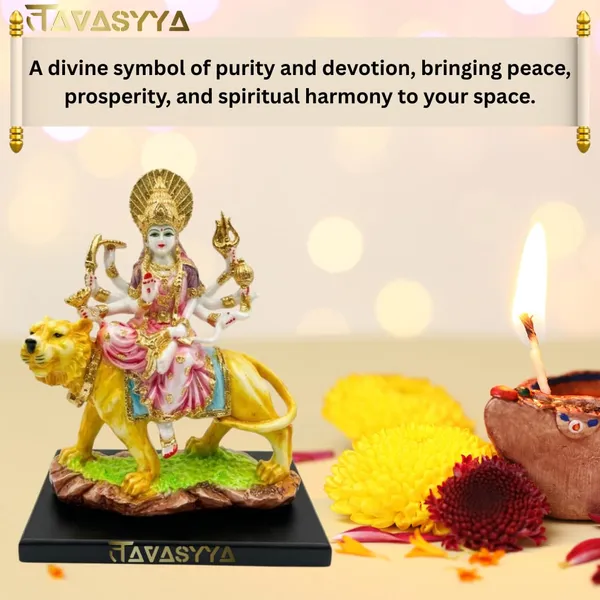 Tavasyya_Beautiful_Gauri_Durga_Swaroop_Murti_|_Sheron_Wali_MATA_Idol_8.46_Inch_�_Ashtbhuja_Sculpture_on_Lion_in_Marble_Finish_with_Pink_Aesthetic_Look_|_Maa_Parvati_Statue_for_Office_&_Home_Temple