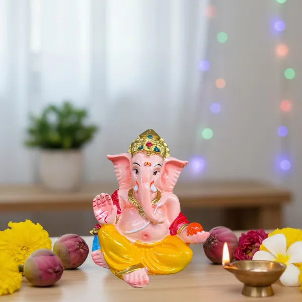 Multicolour_Ganesha_Idol_For_Car_Dashboard_Home_Temple_&_Office_Desk