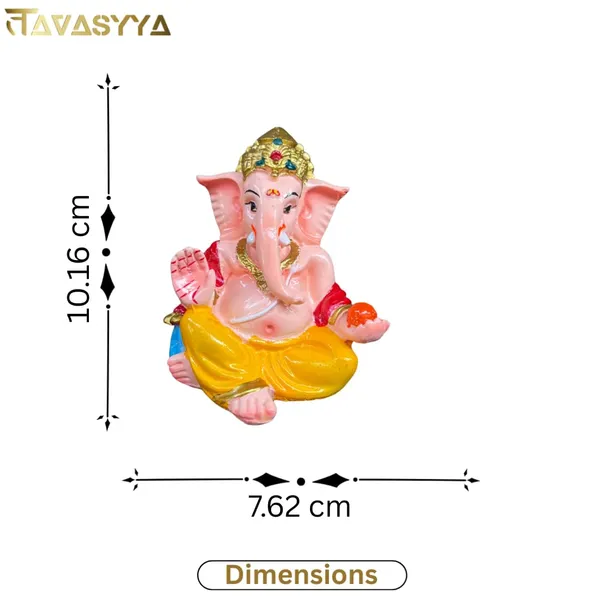 Multicolour_Ganesha_Idol_For_Car_Dashboard_Home_Temple_&_Office_Desk