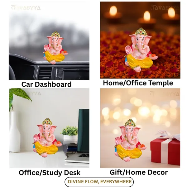 Multicolour_Ganesha_Idol_For_Car_Dashboard_Home_Temple_&_Office_Desk
