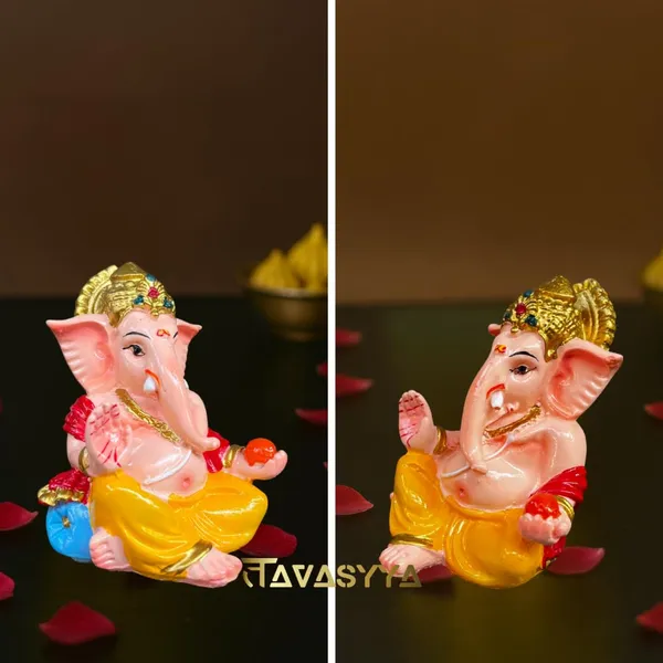 Multicolour_Ganesha_Idol_For_Car_Dashboard_Home_Temple_&_Office_Desk