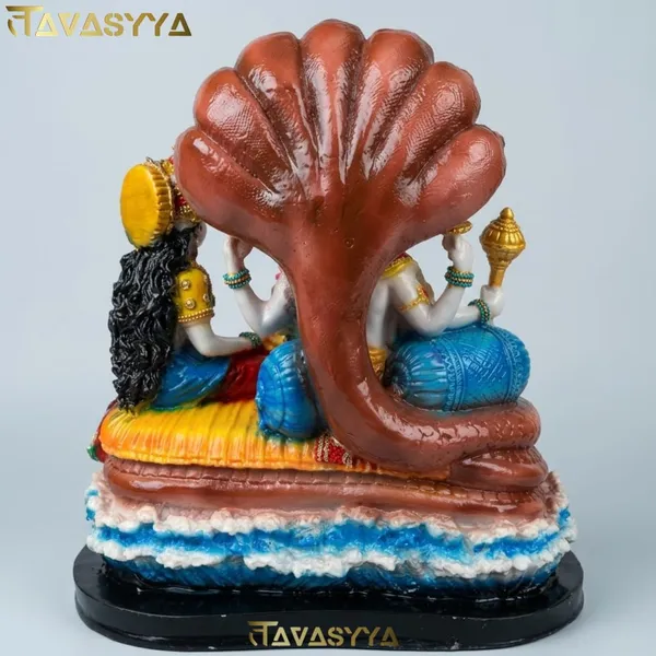 Tavasyya_Marble_Lakshmi_Narayan_Idol_10_Inch_�_Lord_Vishnu_with_Goddess_Lakshmi_in_Ksheer_Sagar_Murti_|_Vaikuntha-Kamalaja_Statue_with_Heavy_Jewellery_Detailing_|_Pooja_Room,_Office_&_Home_Temple