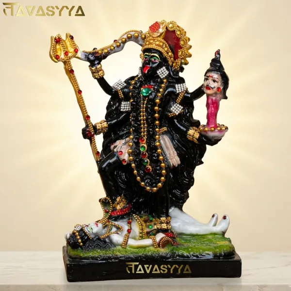 Tavasyya_Goddess_Kali_MATA_Idol_(8.85_Inch)_|_Kali_Maa_Murti_|_Mahakali_Statue_for_Home_Temple,_Pooja_Room_&_Office_Mandir_|_Maa_Kali_Religious_Idol_for_Spiritual_Decor_&_Gifting