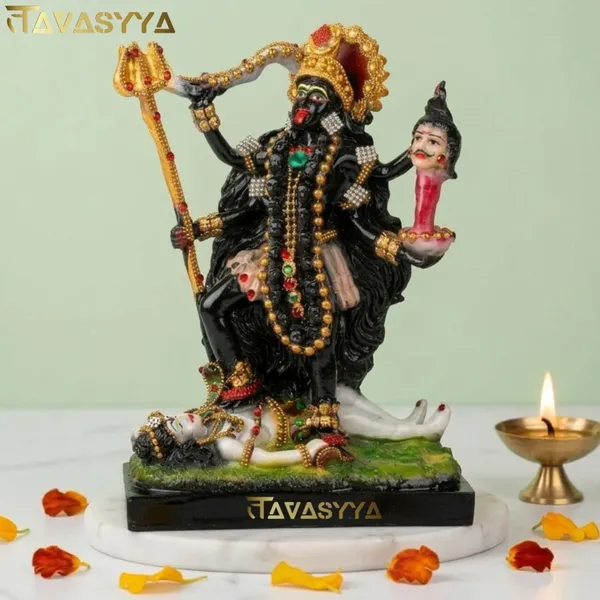 Tavasyya_Goddess_Kali_MATA_Idol_(8.85_Inch)_|_Kali_Maa_Murti_|_Mahakali_Statue_for_Home_Temple,_Pooja_Room_&_Office_Mandir_|_Maa_Kali_Religious_Idol_for_Spiritual_Decor_&_Gifting