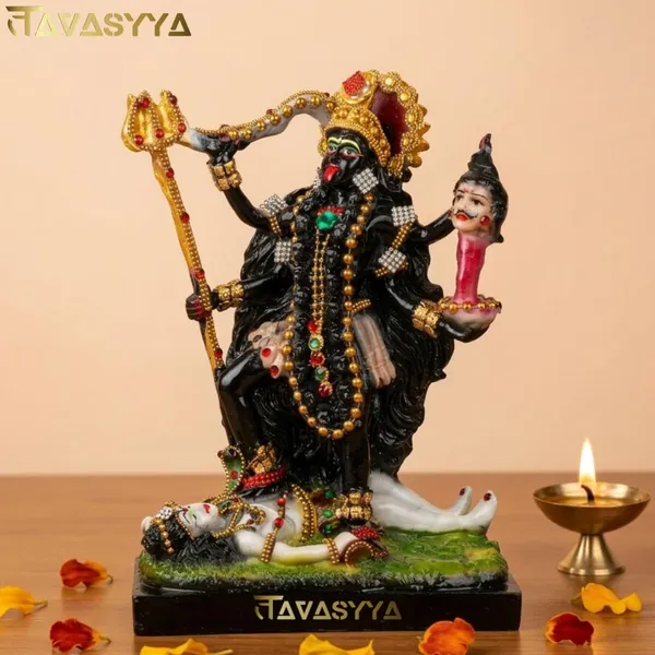 Tavasyya_Goddess_Kali_MATA_Idol_(8.85_Inch)_|_Kali_Maa_Murti_|_Mahakali_Statue_for_Home_Temple,_Pooja_Room_&_Office_Mandir_|_Maa_Kali_Religious_Idol_for_Spiritual_Decor_&_Gifting