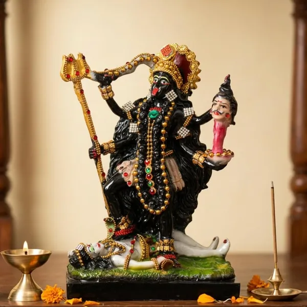 Tavasyya_Goddess_Kali_MATA_Idol_(8.85_Inch)_|_Kali_Maa_Murti_|_Mahakali_Statue_for_Home_Temple,_Pooja_Room_&_Office_Mandir_|_Maa_Kali_Religious_Idol_for_Spiritual_Decor_&_Gifting