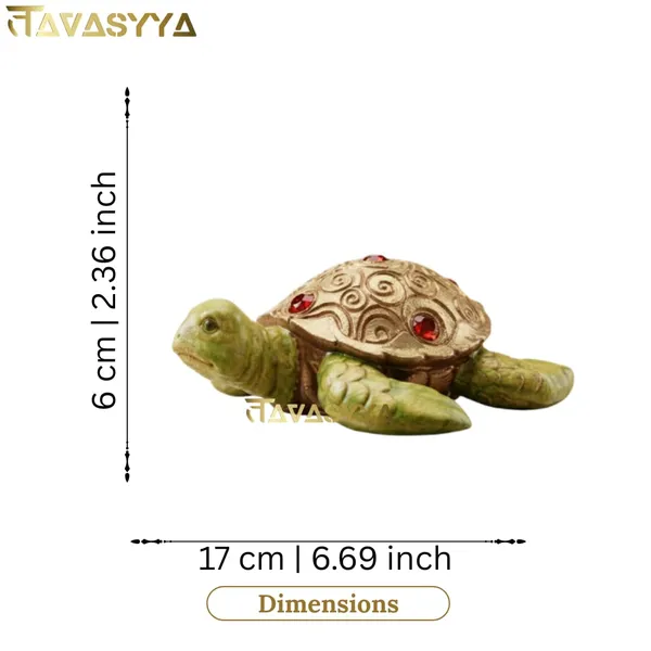 Tavasyya_Lucky_Money_Turtle_(Kachua)_Statue_�_Green_Feng_Shui_Tortoise_with_Stone_Work_Shell_for_Longevity,_Stability,_Wealth,_Health_&_Good_Luck_|_Vastu_Home_Decor_Showpiece_(6.69_Inch)