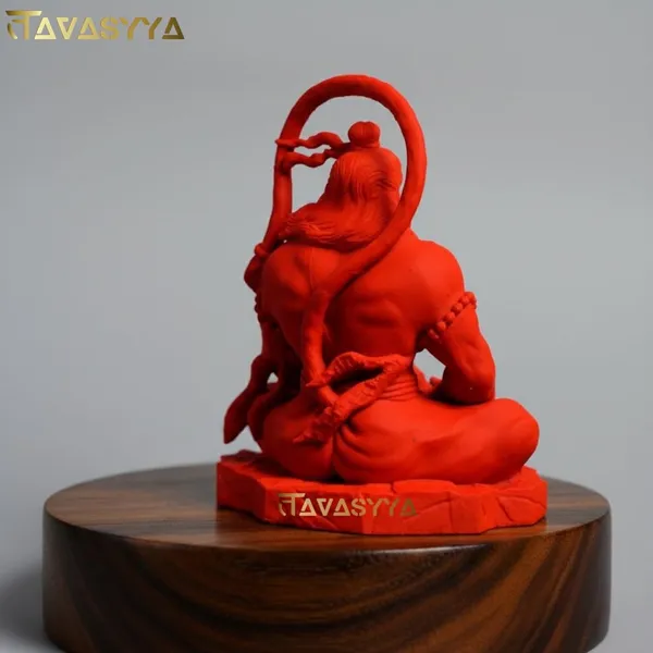Tavasyya_Sindoori_Hanuman_Ji_Murti_|_Fine_Finish_Balaji_Idol_for_Home_Temple,_Car_Dashboard,_Office_Desk,_Study_Table_&_Pooja_Room_|_Handcrafted_Bajarang_Bali_Statue_|_Evil_Eye_Protection_&_Vastu